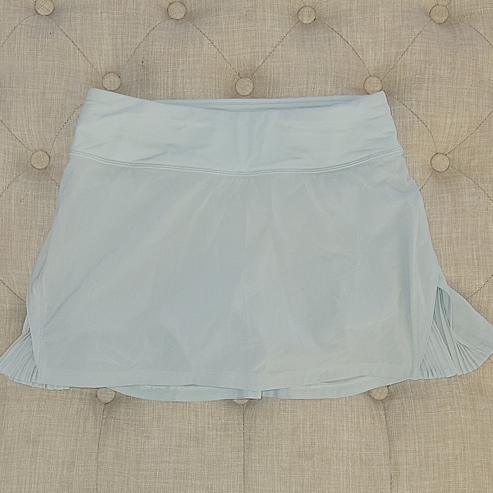 Lululemon Play Off The Pleats Skirt springtime mint blue sz 2 tennis skort